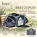 BreezePod Airline Approved Expandable Soft Sided Travel Bag Pet Carrier for Cats and Small Dogs